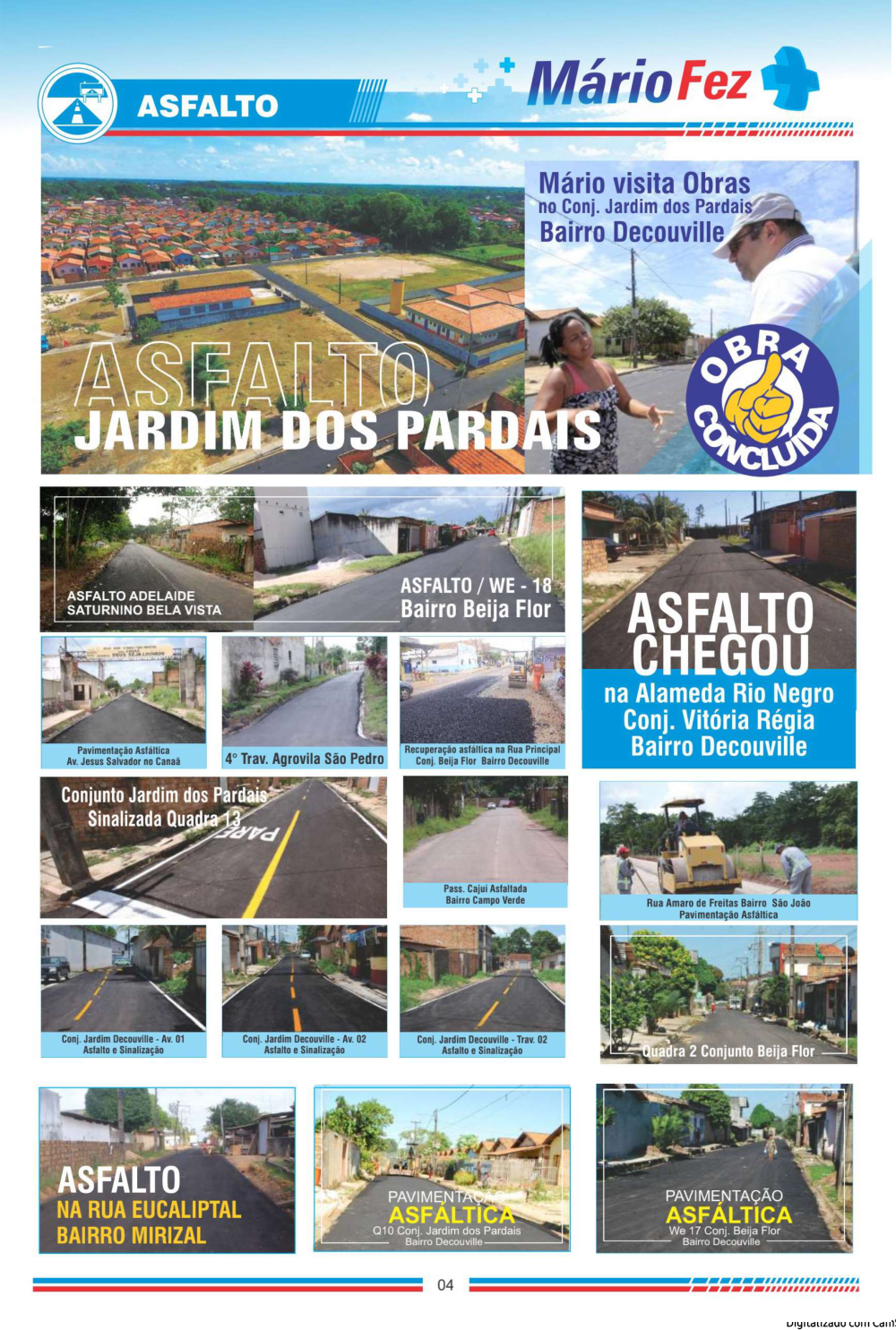 Página 4 das obras Mário Filho