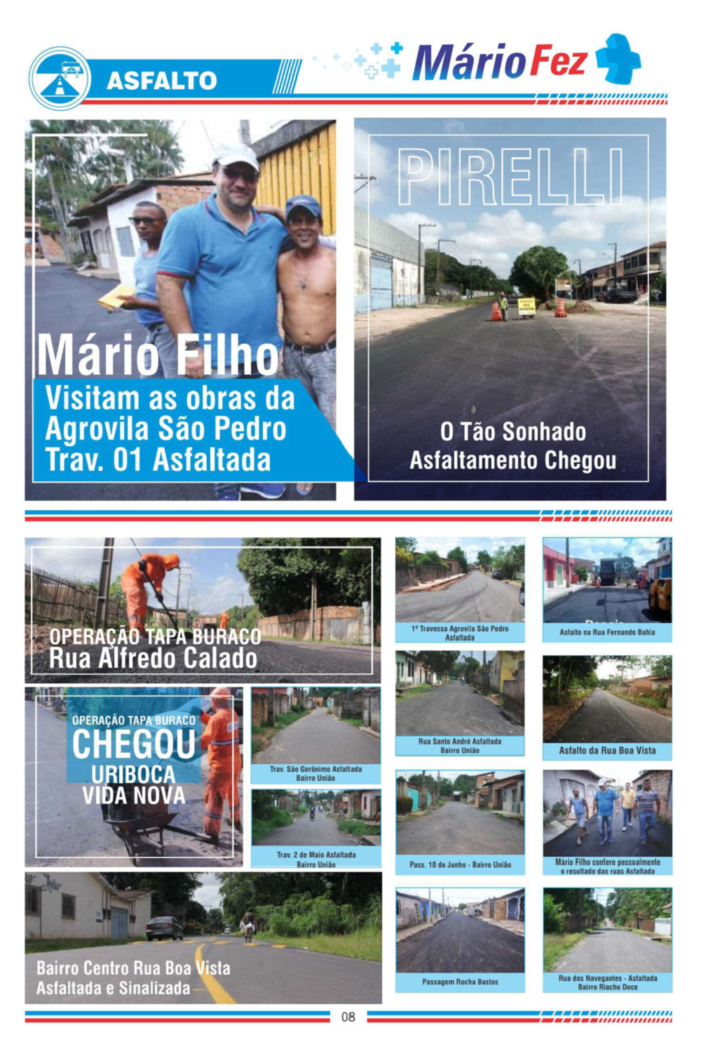 Página 8 das obras Mário Filho